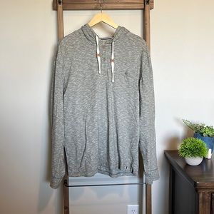 Men’s hooded long sleeve, grey, size large